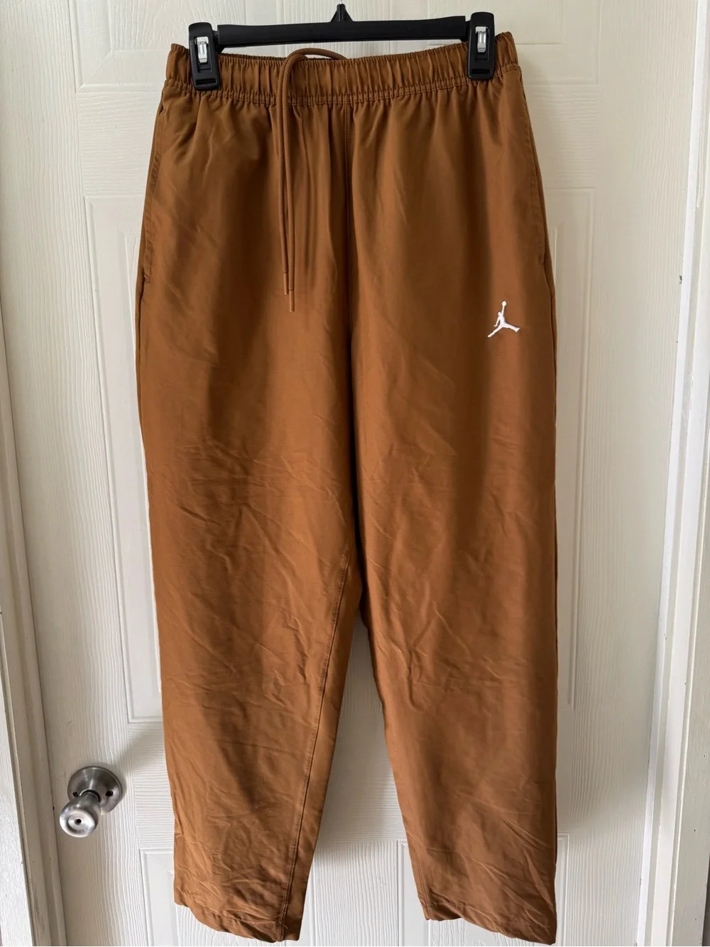 Jordan Men's Brown Joggers with White Jumpman